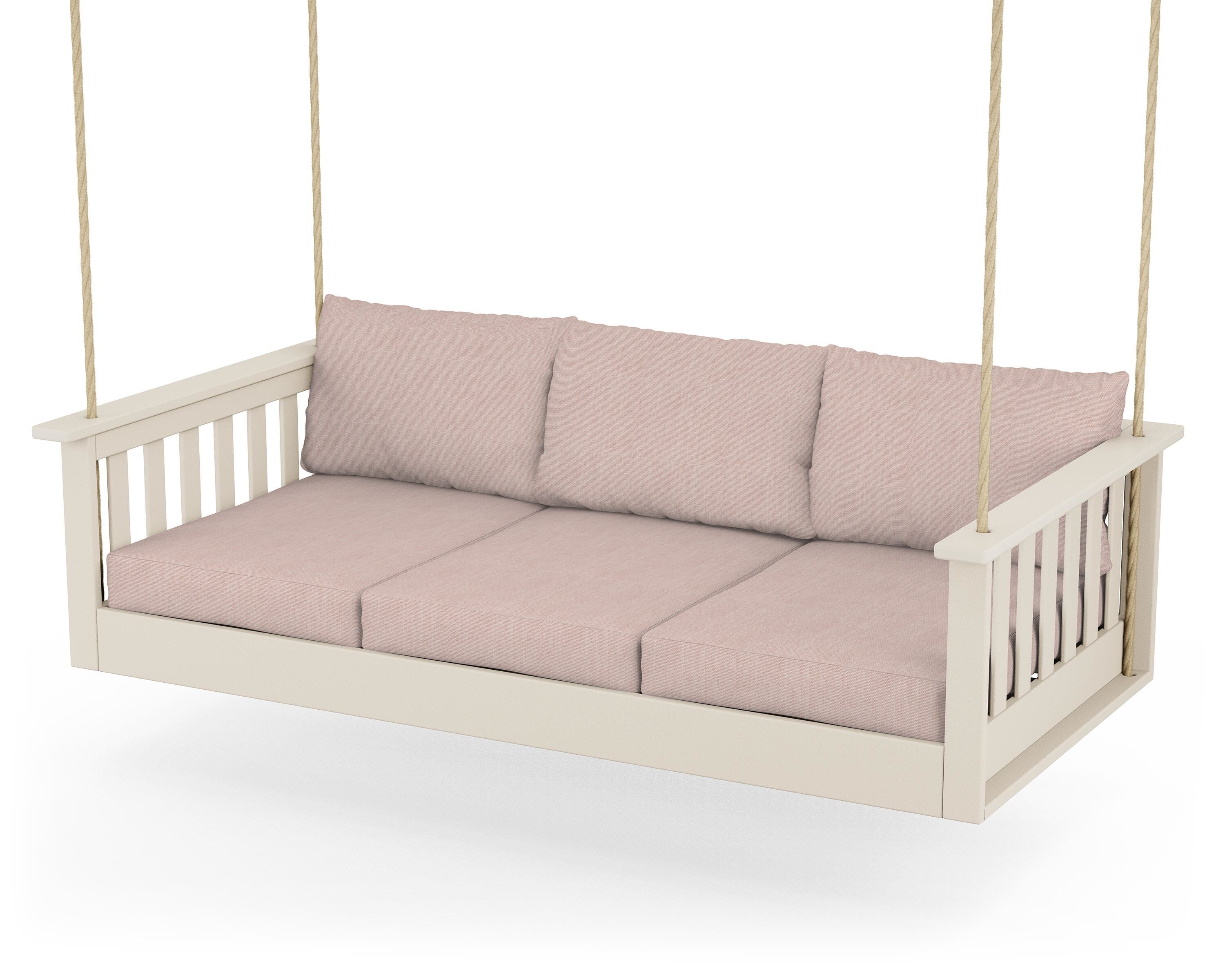 POLYWOOD® Vineyard Daybed Swing in Sand / Play Cameo