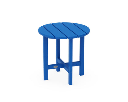 POLYWOOD® Round 18" Side Table in Pacific Blue