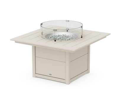 POLYWOOD® Square 42" Fire Pit Table in Sand