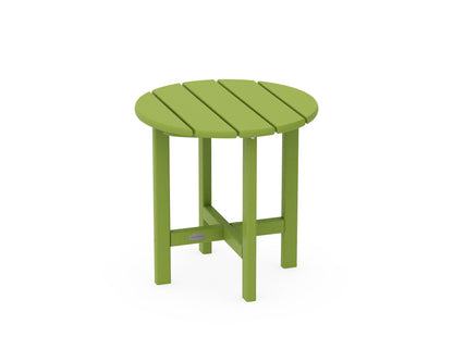 POLYWOOD® Round 18" Side Table in Lime