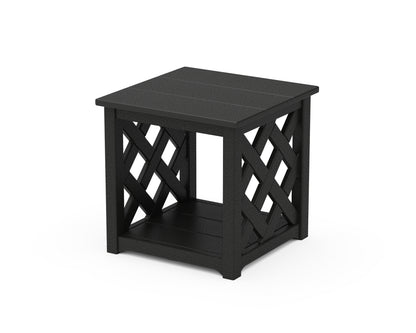 Country Living Wovendale Accent Table in Black