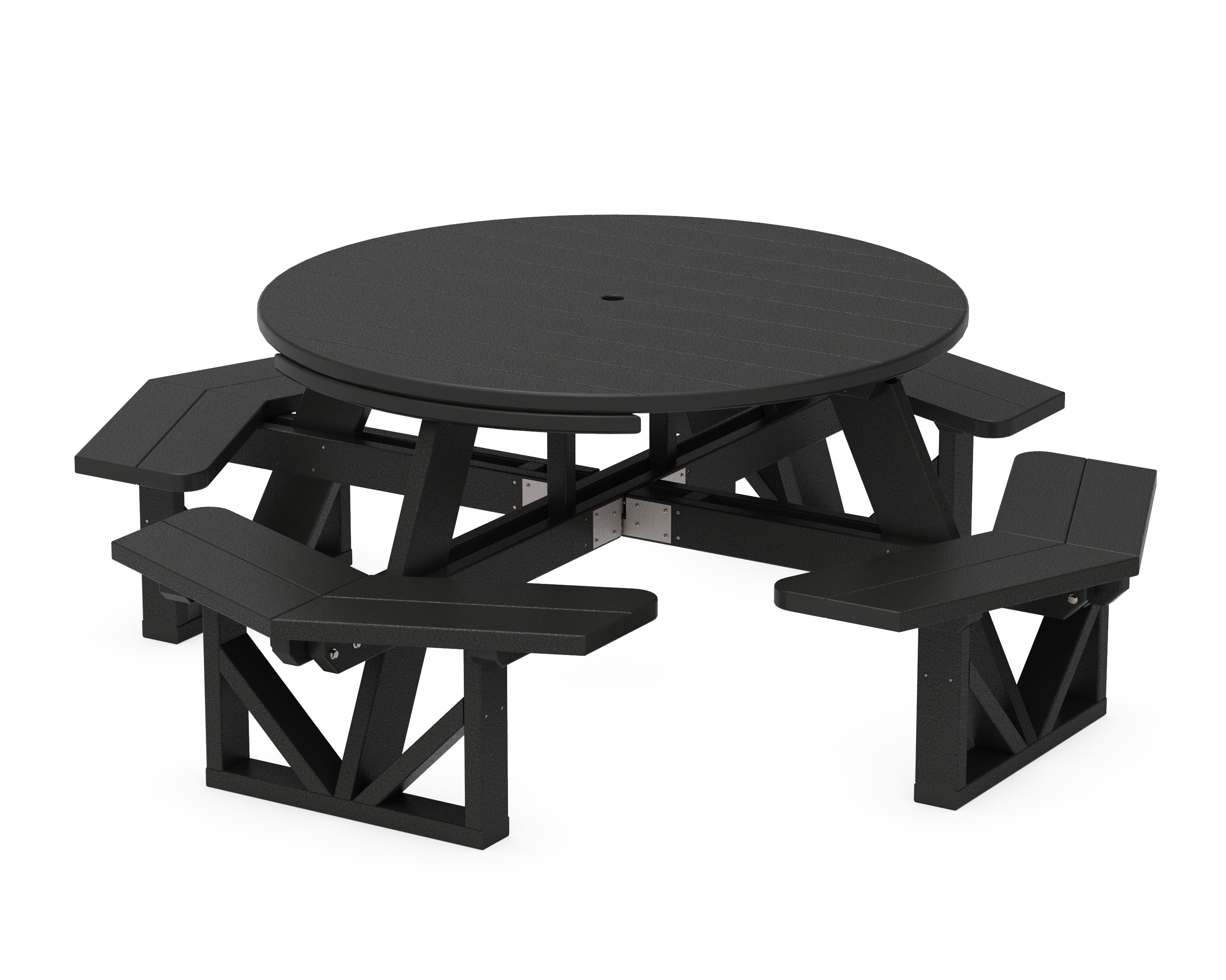 POLYWOOD® Park 53" Octagon Table in Black