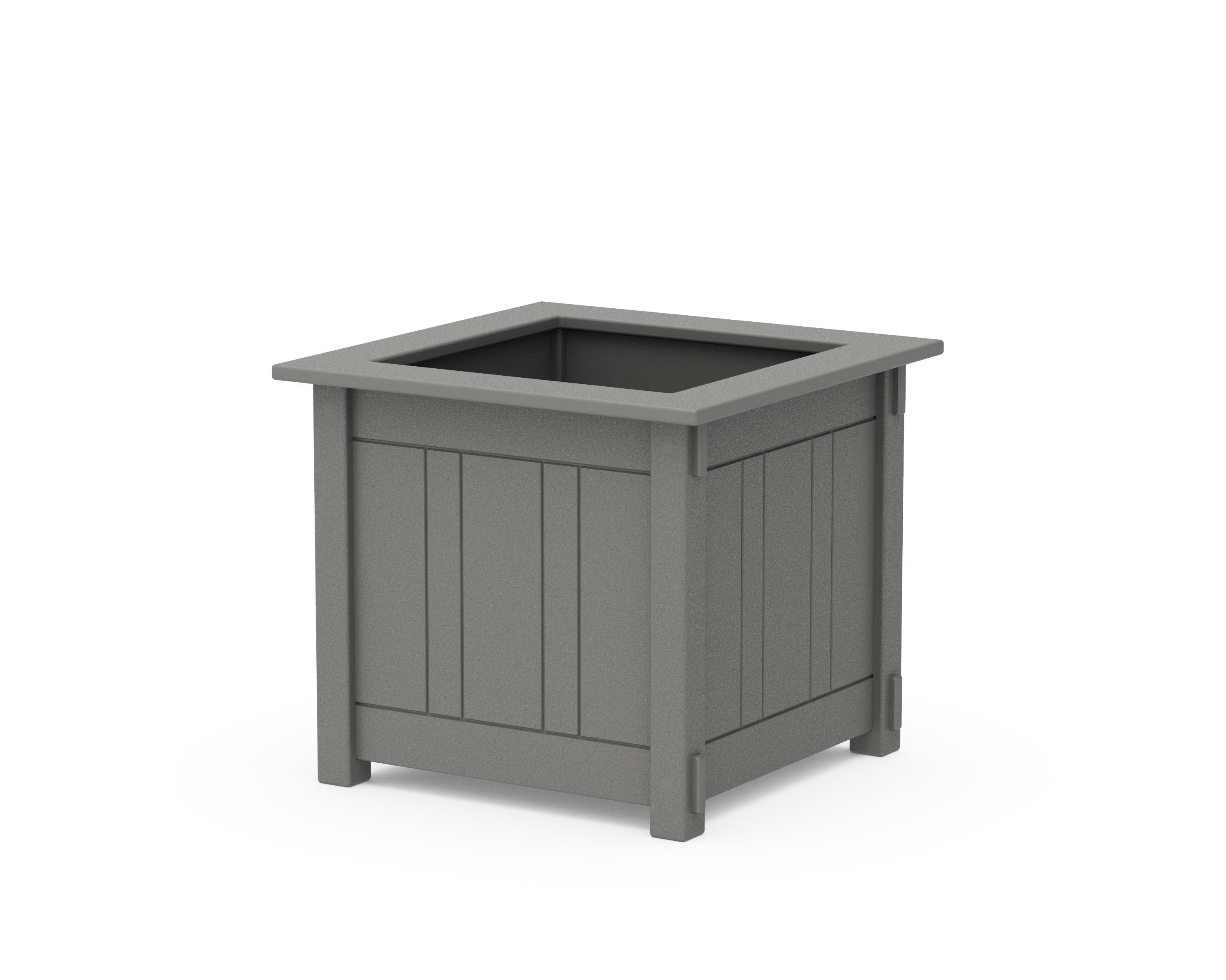 Martha Stewart by POLYWOOD® Acadia Large Square Planter Box in Slate Grey
