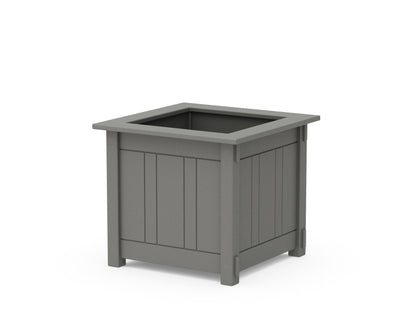 Martha Stewart by POLYWOOD® Acadia Large Square Planter Box in Slate Grey