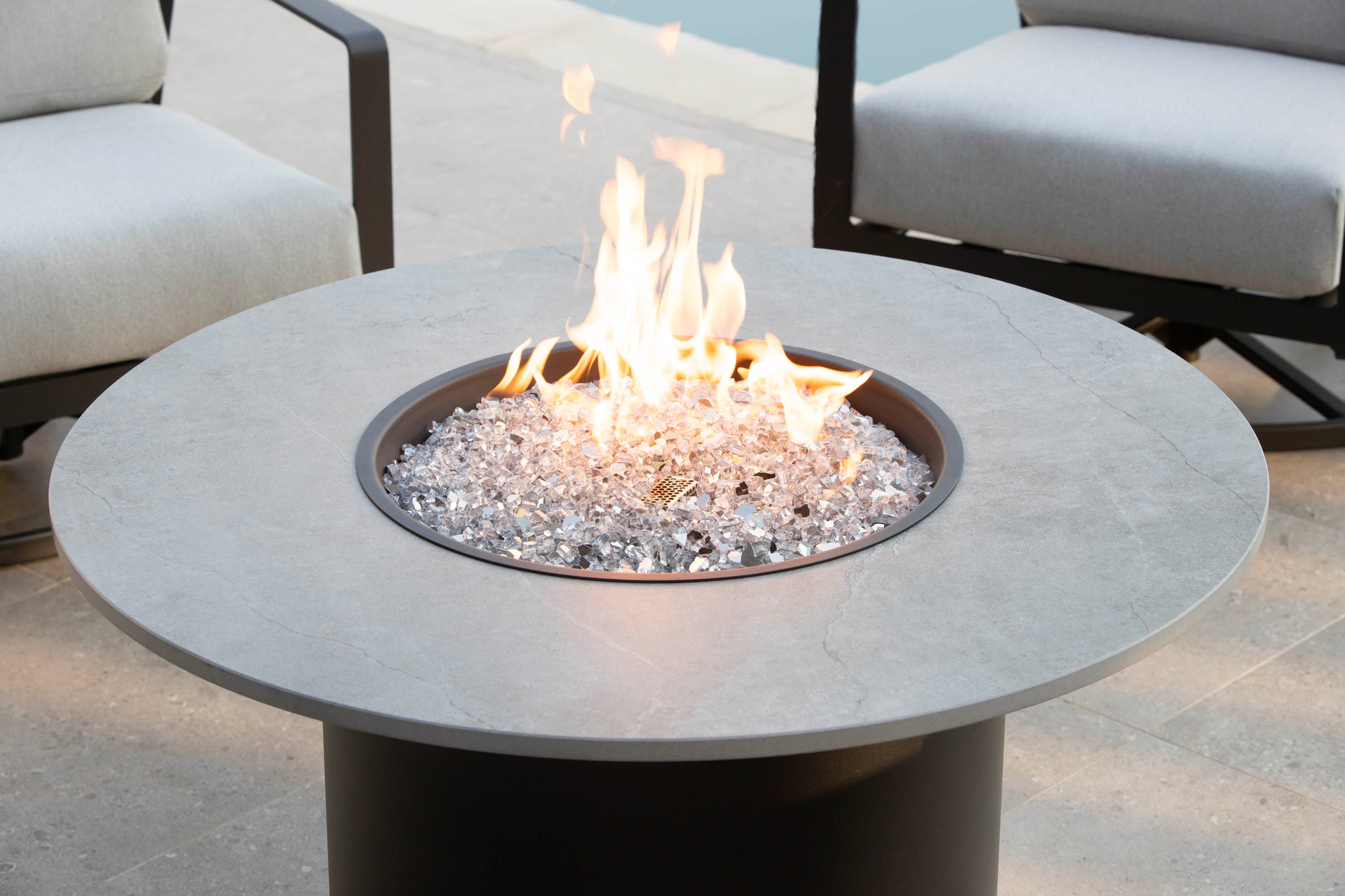 54" Rd. Chat Height Santorini Fire Pit
