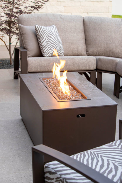 25" x 65" Occasional Heights Forma Fire Pit