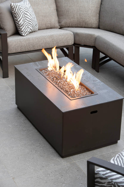 25" x 65" Occasional Heights Forma Fire Pit