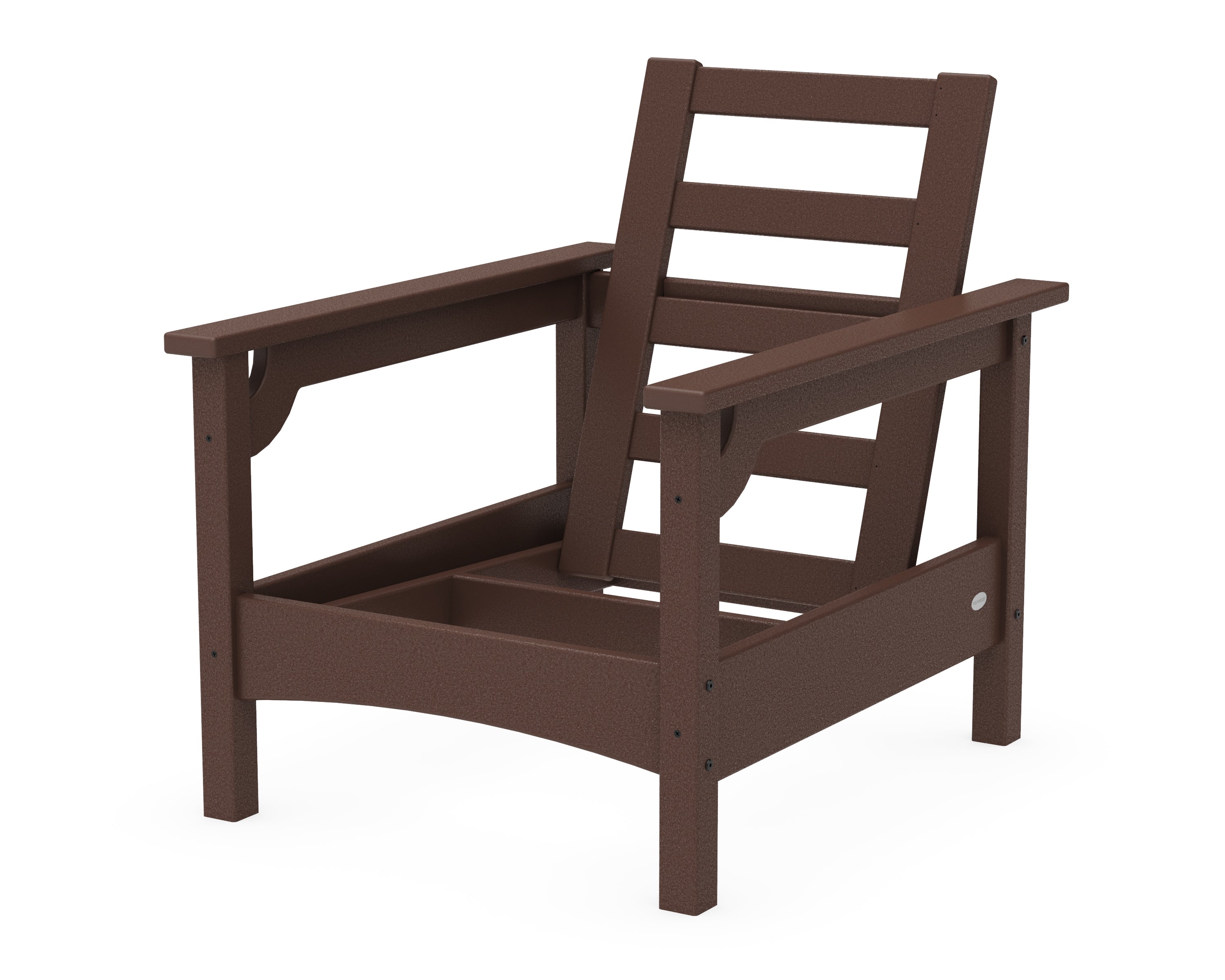 POLYWOOD® Club Chair Frame in Mahogany