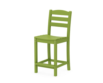 POLYWOOD® La Casa Café Counter Side Chair in Lime