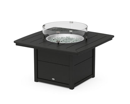 POLYWOOD® Nautical 42" Fire Pit Table in Black