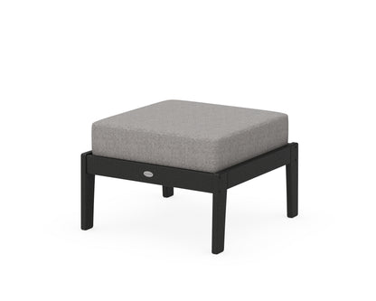 Unbranded Deep Seating Ottoman in Black / Grey Mist