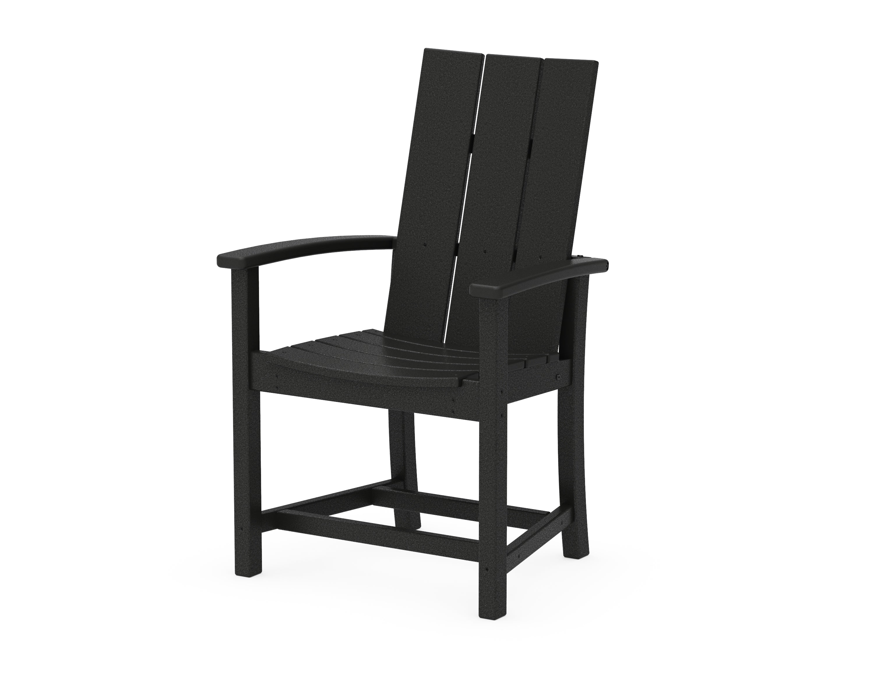 POLYWOOD® Modern Adirondack Dining Chair in Black