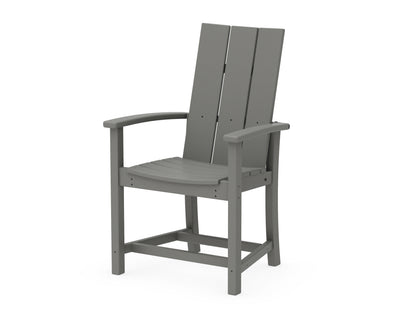 POLYWOOD® Modern Adirondack Dining Chair in Slate Grey