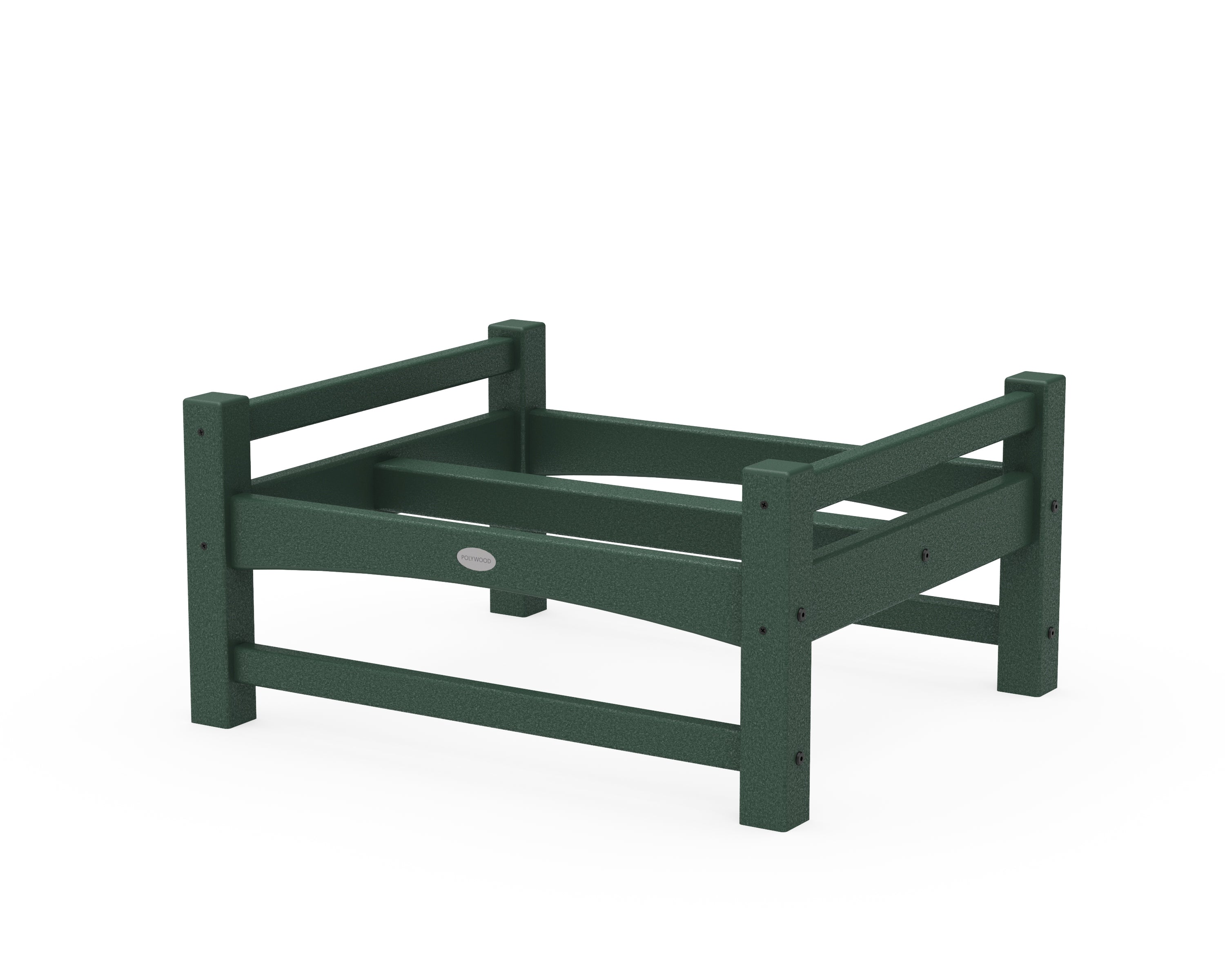 POLYWOOD® Club Ottoman Frame in Green