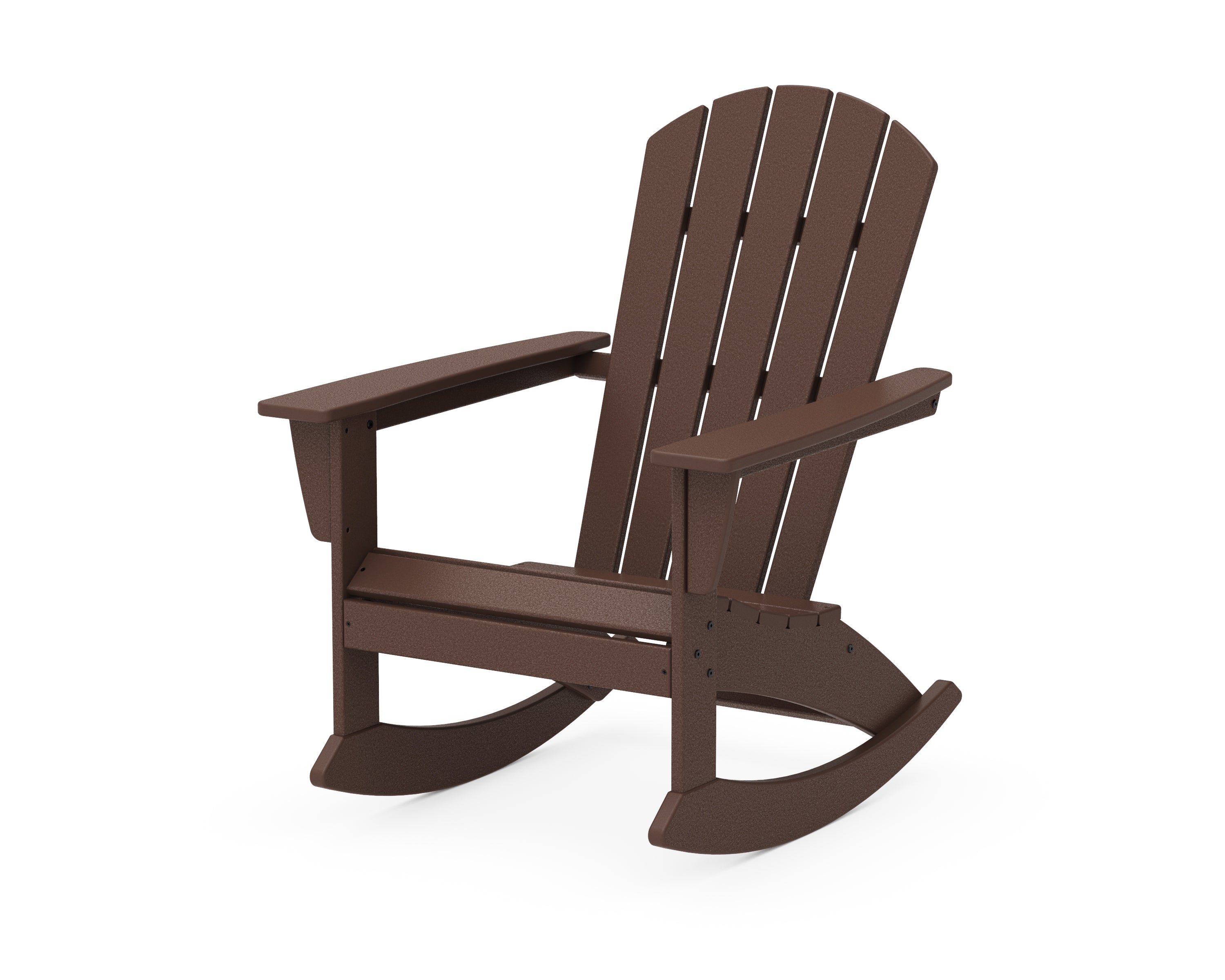 POLYWOOD® Nautical Adirondack Rocking Chair in Mahogany
