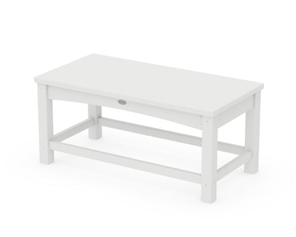 POLYWOOD® Club Coffee Table in White
