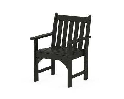 POLYWOOD® Vineyard Garden Arm Chair in Black
