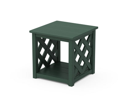 Country Living Wovendale Accent Table in Green