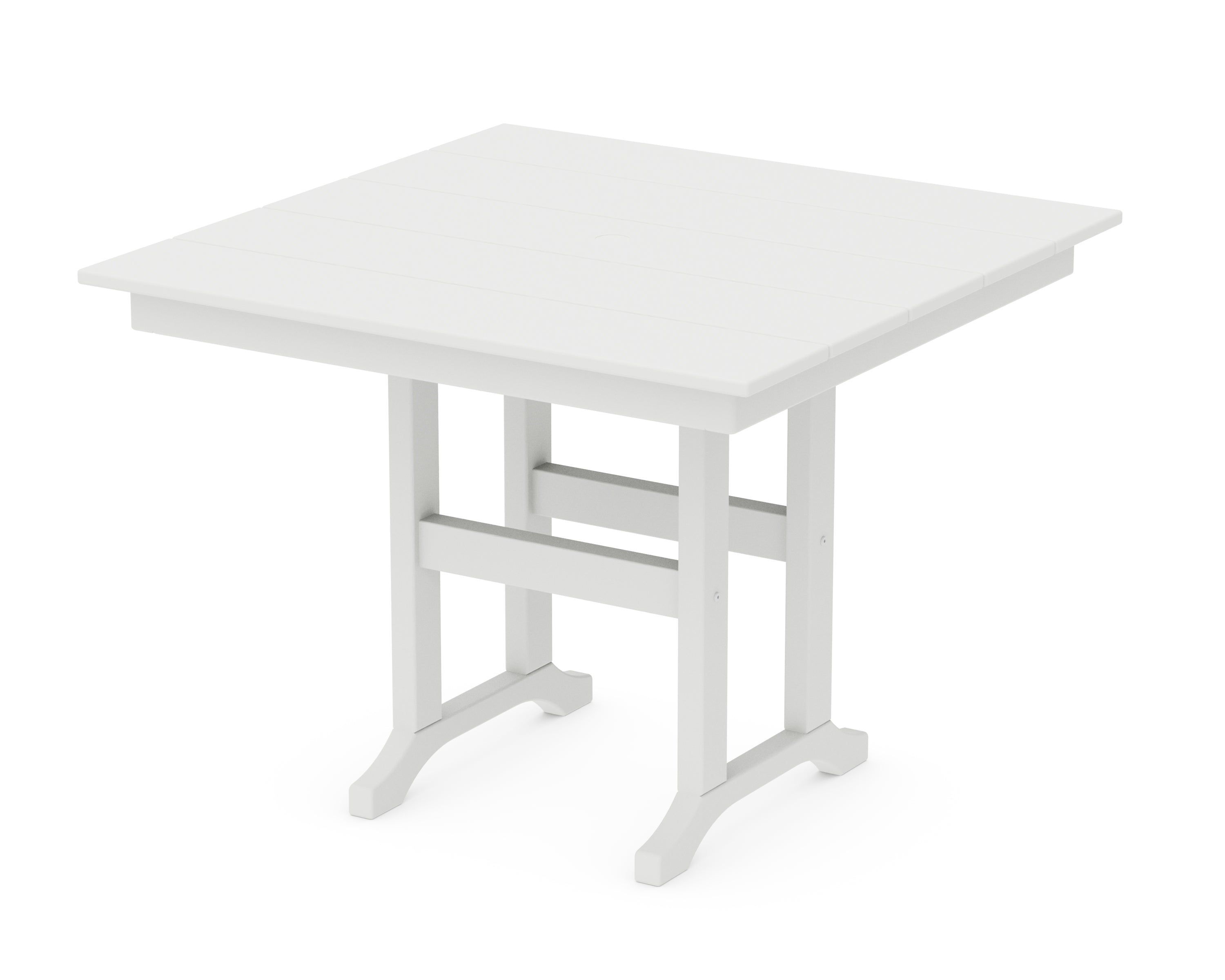 POLYWOOD® Farmhouse 37" Dining Table in White