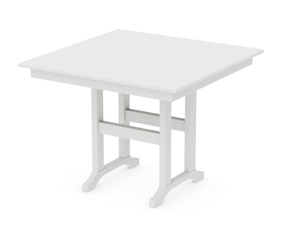 POLYWOOD® Farmhouse 37" Dining Table in White