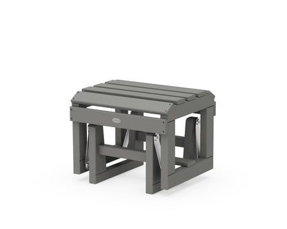 POLYWOOD® Classic Adirondack Glider Ottoman in Slate Grey