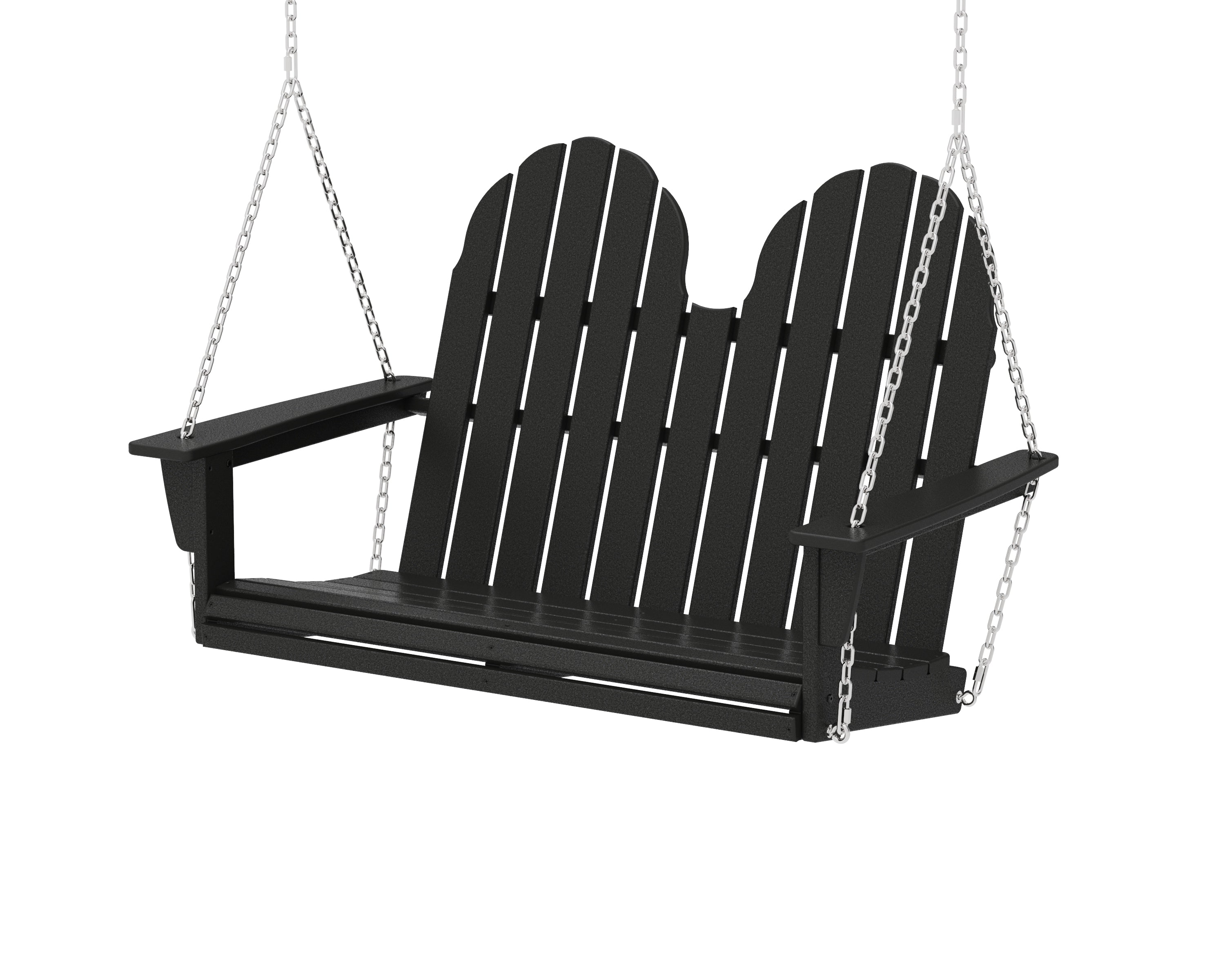 POLYWOOD® Vineyard Adirondack 48" Swing in Black