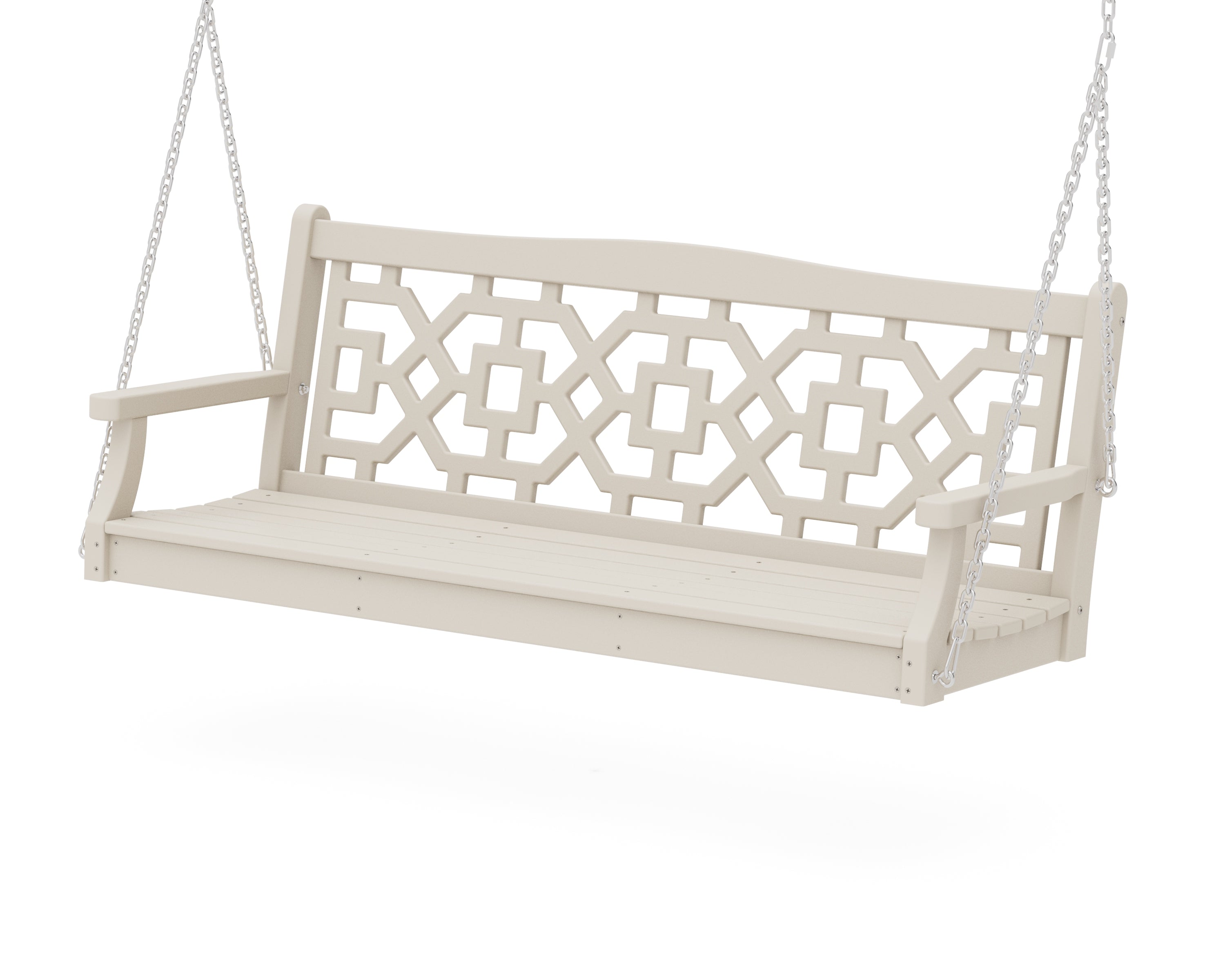 Martha Stewart by POLYWOOD® Chinoiserie 60" Swing in Sand