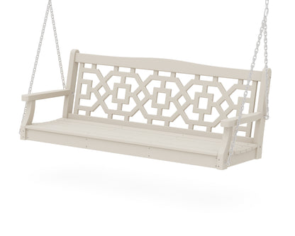 Martha Stewart by POLYWOOD® Chinoiserie 60" Swing in Sand