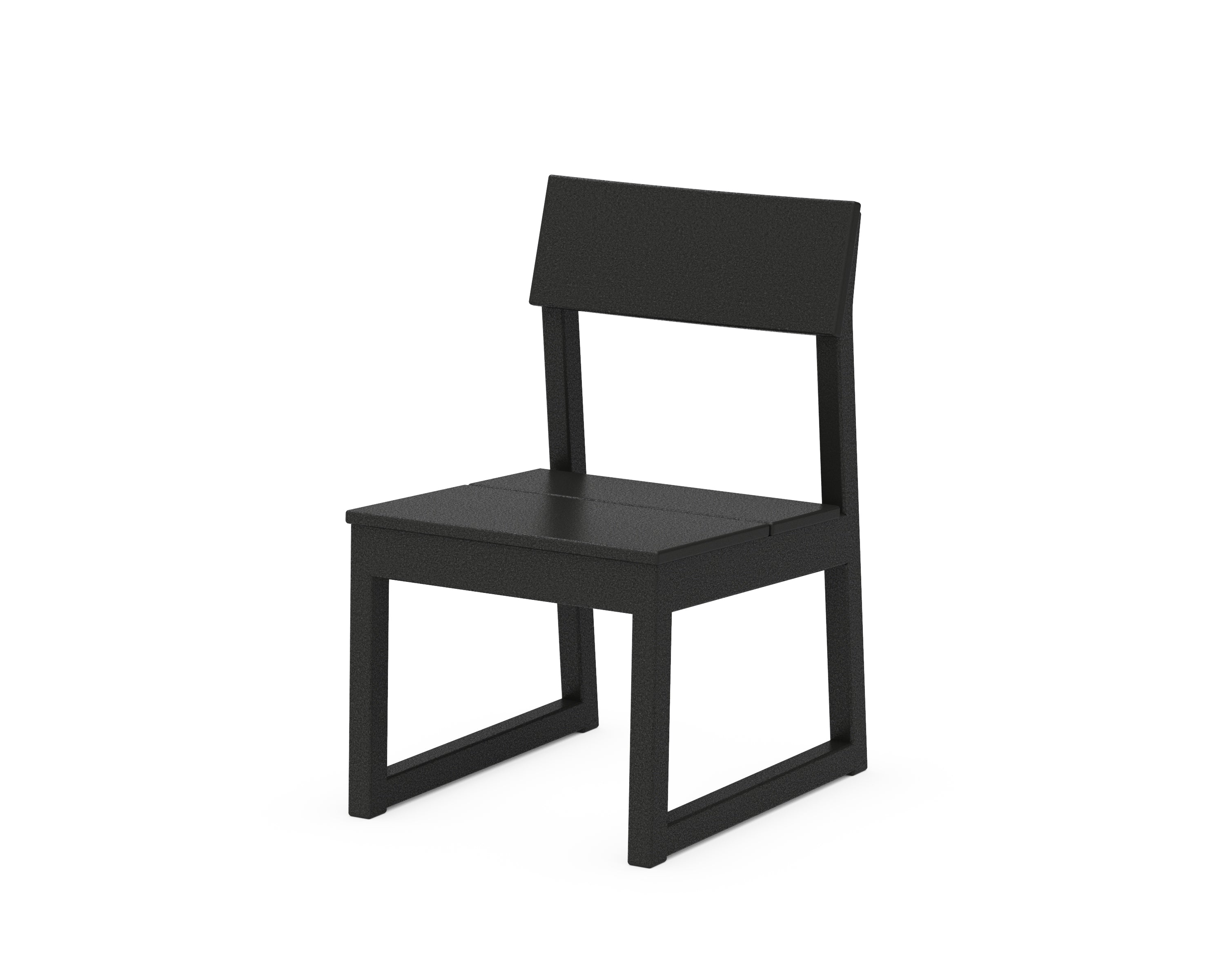 POLYWOOD® EDGE Dining Side Chair in Black