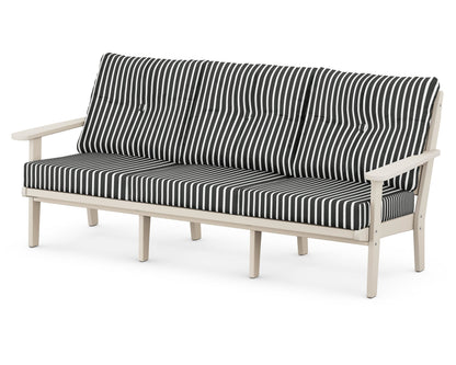 POLYWOOD® Lakeside Deep Seating Sofa in Sand / Shore Classic