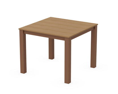 POLYWOOD® Parsons 38" X 38" Dining Table in Teak / Natural