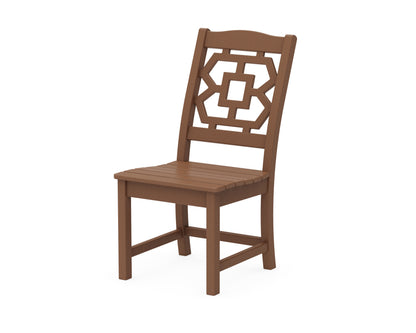 Martha Stewart by POLYWOOD® Chinoiserie Dining Side Chair in Teak