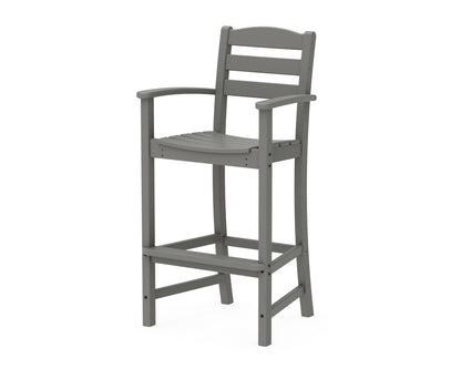 POLYWOOD® La Casa Café Bar Arm Chair in Slate Grey