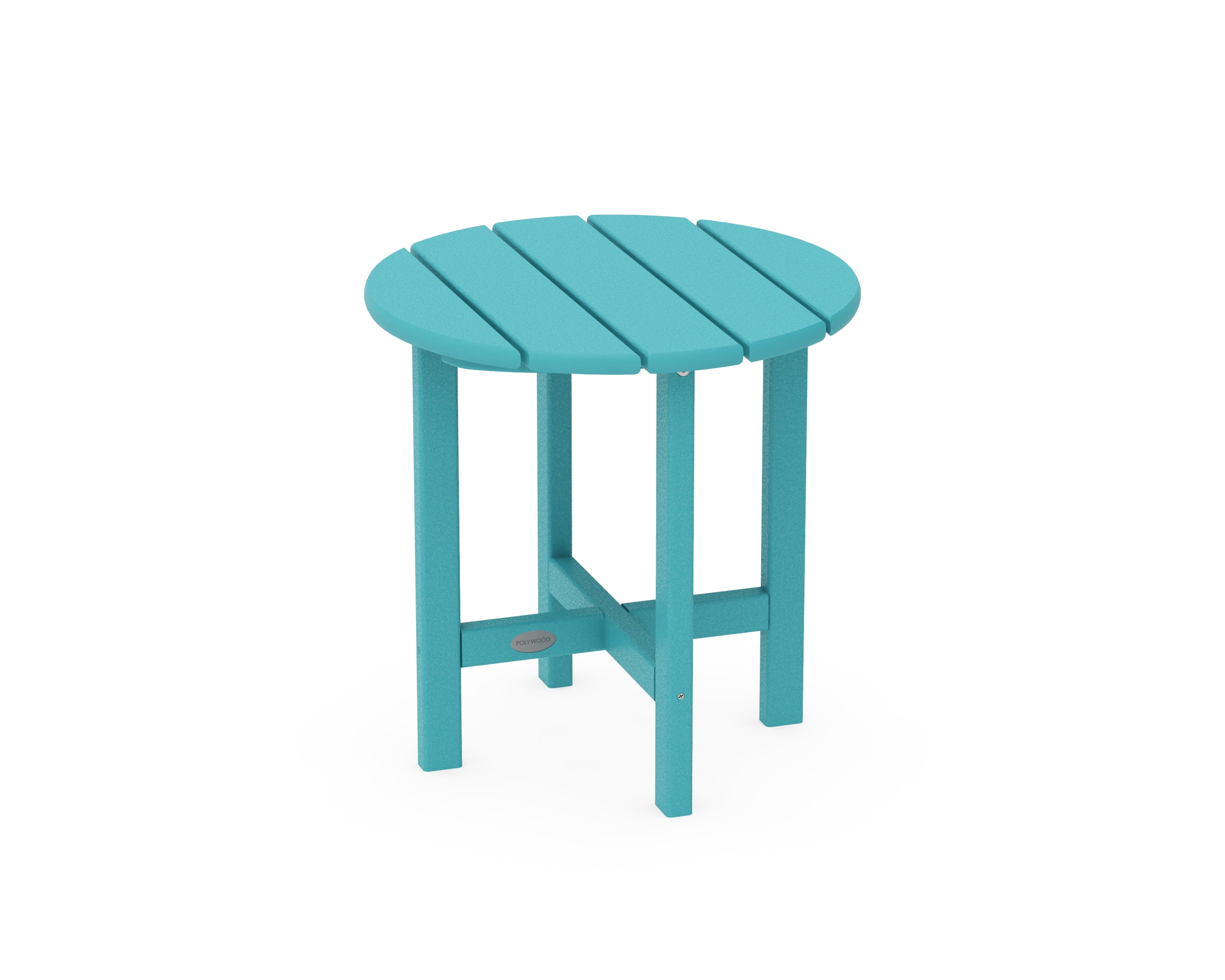 POLYWOOD® Round 18" Side Table in Aruba