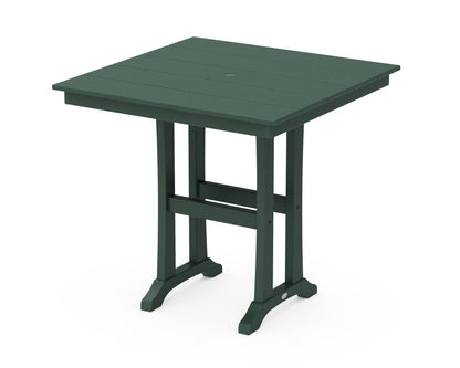 POLYWOOD® Farmhouse Trestle 37" Counter Table in Green