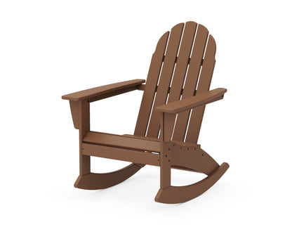 POLYWOOD® Vineyard Adirondack Rocking Chair in Teak