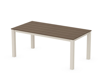 POLYWOOD® Parsons 38" X 72" Dining Table in Sand / Kona