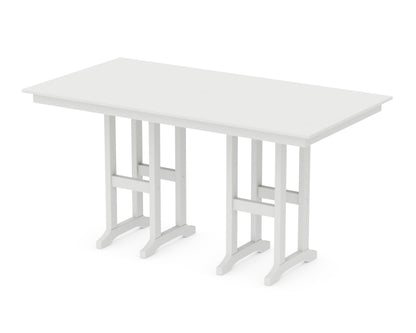 POLYWOOD® Farmhouse 37" x 72" Counter Table in White
