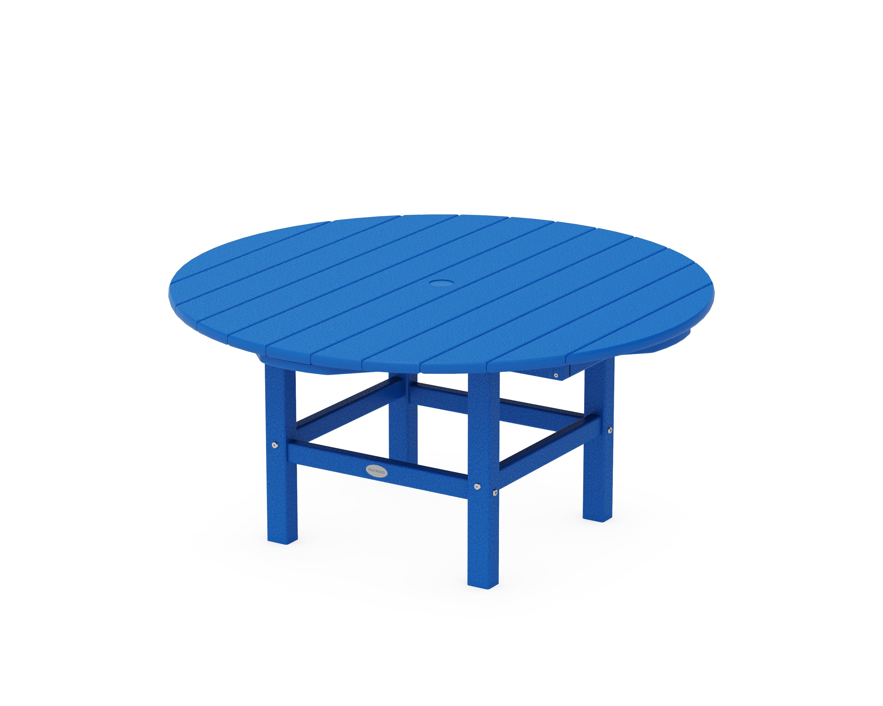POLYWOOD® Round 37" Conversation Table in Pacific Blue