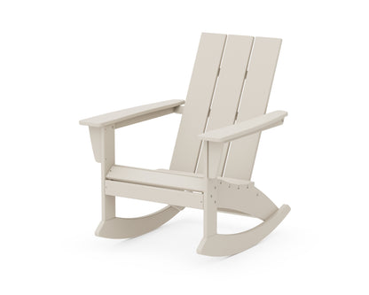 POLYWOOD® Modern Adirondack Rocking Chair in Sand