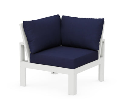 Unbranded Modular Corner Chair in White / Navy