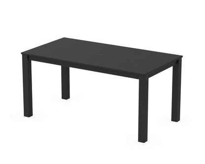 POLYWOOD® Studio Parsons 34" X 64" Dining Table in Black