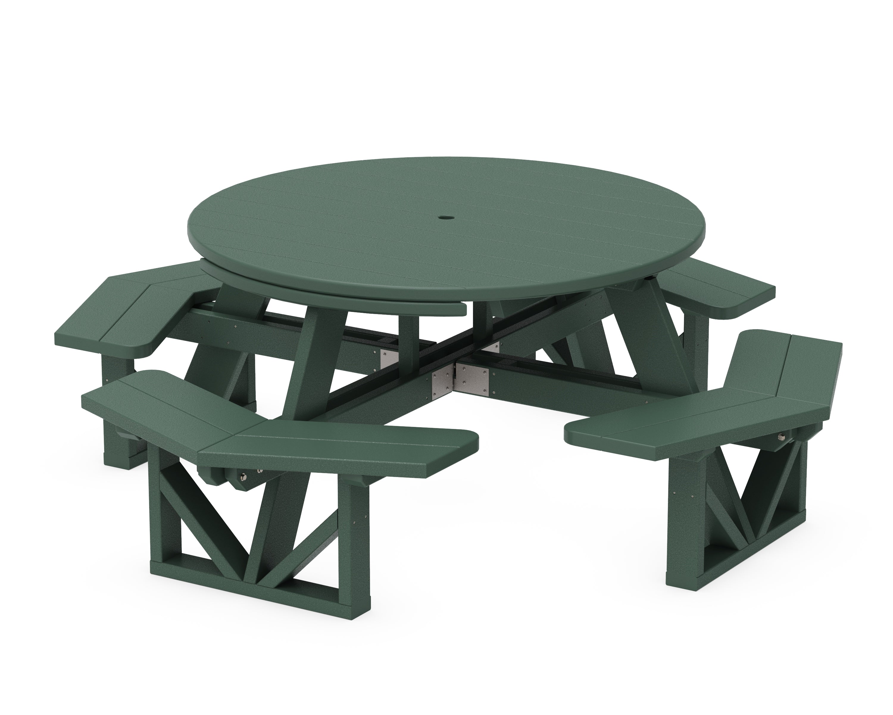 POLYWOOD® Park 53" Octagon Table in Green