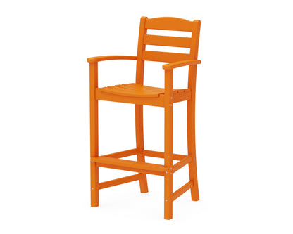 POLYWOOD® La Casa Café Bar Arm Chair in Tangerine