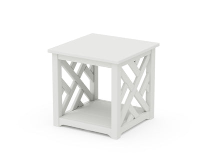 POLYWOOD® Chippendale Accent Table in White
