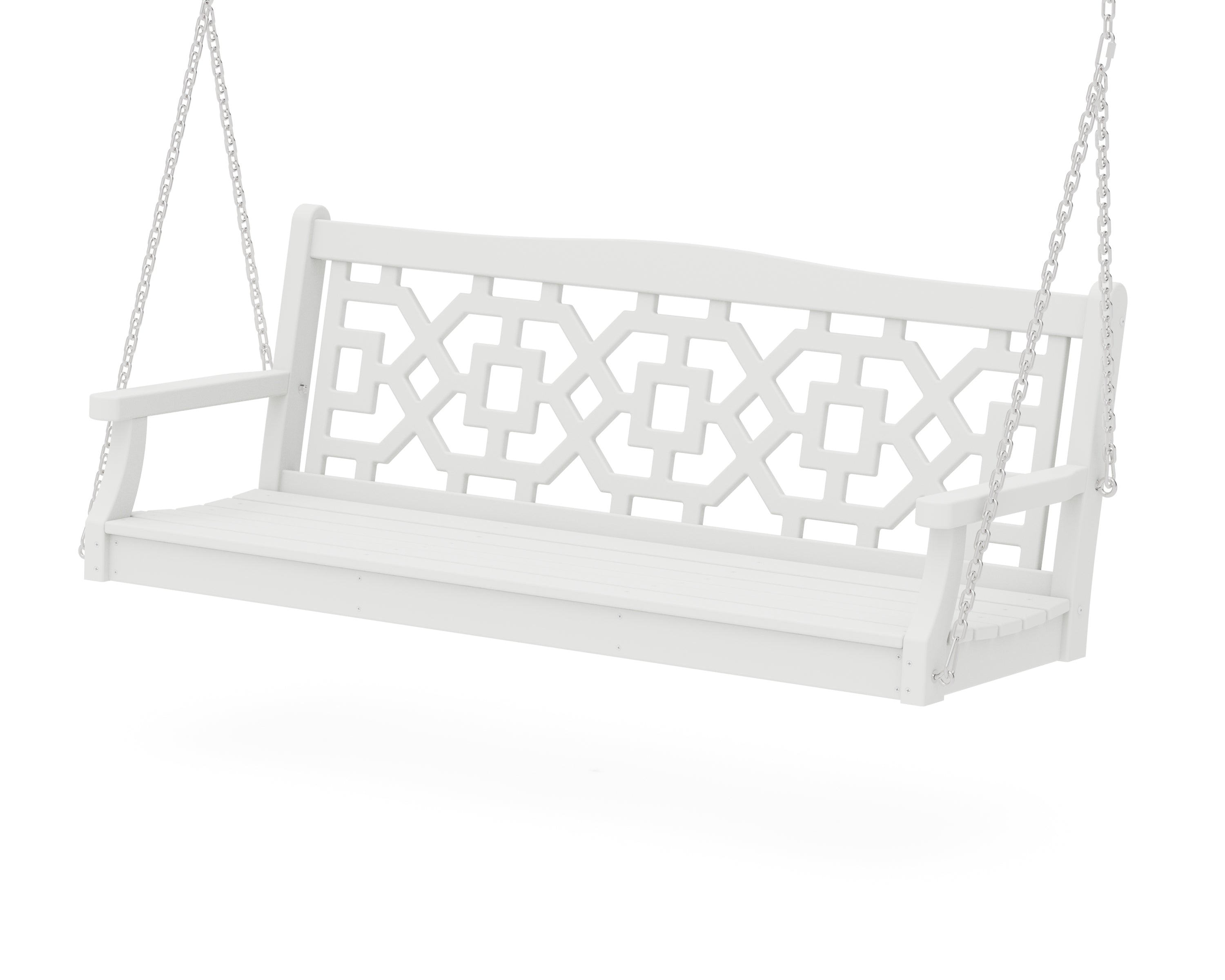 Martha Stewart by POLYWOOD® Chinoiserie 60" Swing in White