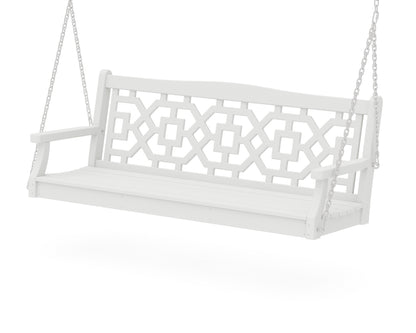 Martha Stewart by POLYWOOD® Chinoiserie 60" Swing in White