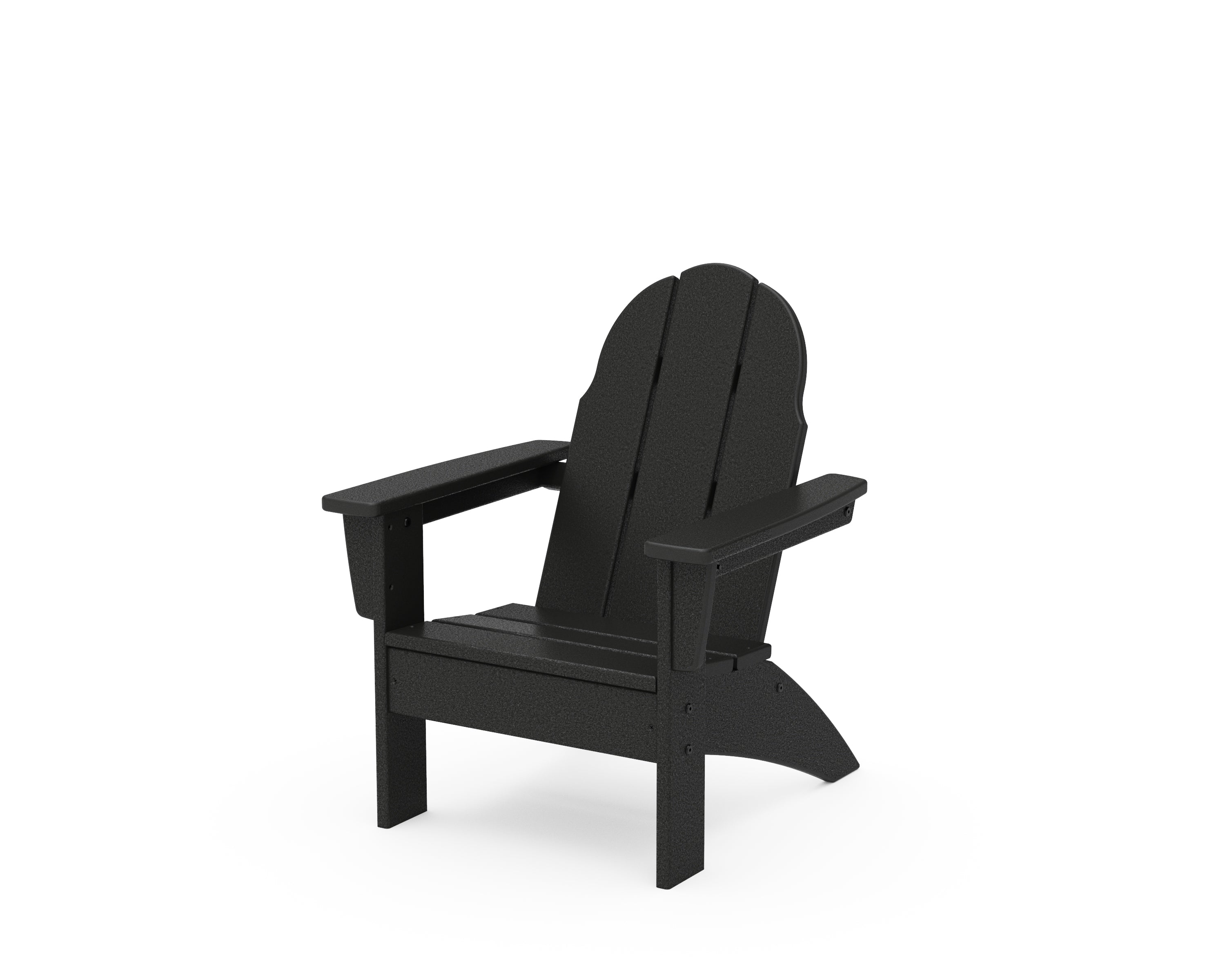 POLYWOOD® Kids Vineyard Adirondack Chair in Black