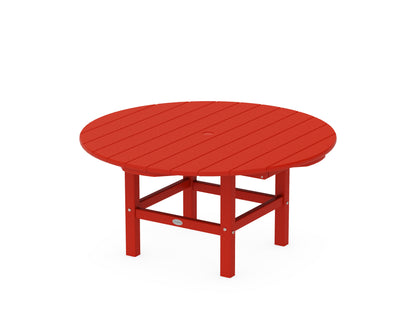 POLYWOOD® Round 37" Conversation Table in Sunset Red