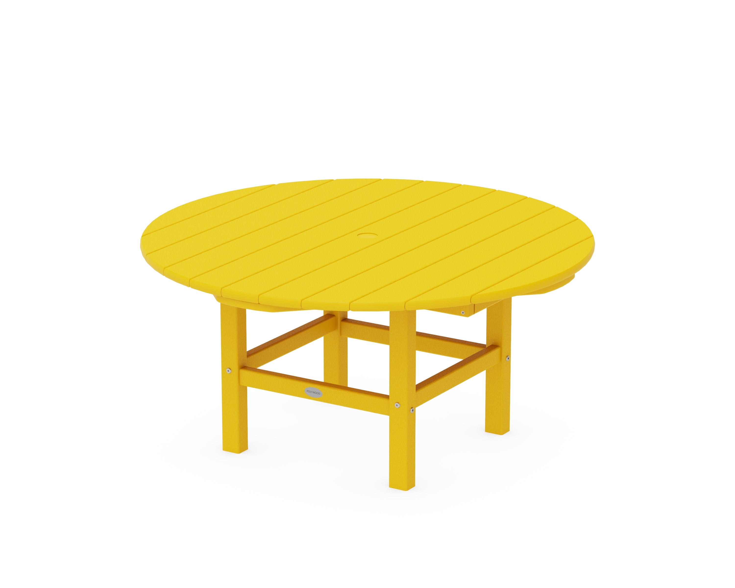 POLYWOOD® Round 37" Conversation Table in Lemon